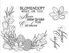 Flowers With German words Transparent Clear Silicone Stamp/Seal for DIY scrapbooking/photo album Decorative clear stamp  ST0940 2024 - buy cheap
