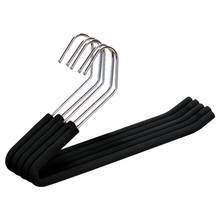 Open End Trouser Hangers Slack Pant Hanger with Non-Slip Foam Coated Black 5-Pack 2024 - buy cheap