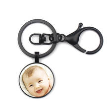 Customizeds1 Pcs custom Photo Keychain Key Chains Non-faded  Key Ring Photo of Your Baby Child Mom Dad Family Loved One Gift 2024 - buy cheap