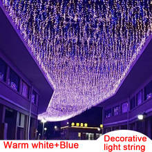 220V EU LED Christmas Light Icicle waterproof Fairy String Curtain Lights Garland Outdoor For Wedding Party Bar New Year Decor 2024 - buy cheap