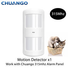 Original Chuango Wireless Infrared Detector Widely Angle  Burglar Alarm PIR - 910 Motion Sensor 315Mhz/433Mhz 2024 - buy cheap