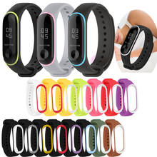 Replacement Sport Silicone watchband Bracelet For Xiaomi Mi Band 3/4 Fitness smartwatch colorful comfortable strap for Mi band 4 2024 - buy cheap