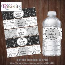 20 Pcs/lot Musical Notes Water Bottle Wine Champagne Labels Candy Bar Wrapper Sticker Wedding Baby Shower Birthday Decoration 2024 - buy cheap