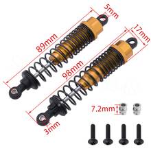 2PCS Oil Filled Aluminum Front Shock Absorber For RC 1:10 Himoto E10 E10XB E10XBL Tanto Off Road Buggy Upgrade Parts 33005 2024 - buy cheap
