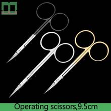Sharp edge import stainless steel 9.5cm surgical operating instrument ophthalmic scissors eye cosmetic plastic surgery 2024 - buy cheap