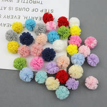 20 - 50Pcs 25mm Elastic Force Net Flower Ball DIY Scrapbook Paste Kids Headwear Hairpin Brooch Crochet Toy Jewelry Accessories 2024 - buy cheap