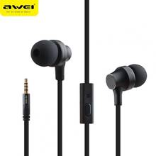 ĻES-910i 3.5mm mini in-ear fones de ouvido estéreo com fio fone de ouvido metal música gaming headset com microfone para telefones tablet mp3 mp4 2024 - compre barato