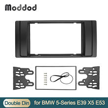 Double 2 Din Fascia For BMW 5-Series E53 X5 E39 Radio CD DVD GPS Stereo Player Panel Dash Mount Trim Kit Surrounded Audio Frame 2024 - buy cheap