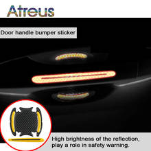 4Pcs Car Sticker Door Handle 5D Reflective Carbon Fiber Decal For Audi A3 A4 B8 B6 Car Audio 8P A5 A6 C6 B7 A6 Q5  C5 Q7 C7 8V 2024 - buy cheap