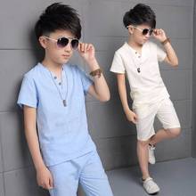 3 Colors Children Clothing Summer Toddler Boys Clothes T-shirt+Pant 2Pcs Kids Clothes Casual Tracksuit For Boys Clothing Sets 2024 - buy cheap