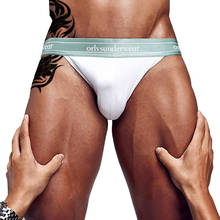 ORLVS Men's Underwear Men Sexy Briefs Jockstrap Pouch Cuecas Cotton Panties Thongs Mesh Underpants Gay Slip Homme Srting 2024 - buy cheap