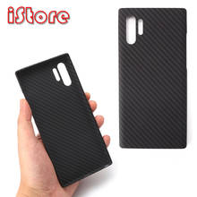 Capa de telefone material de fibra de aramida, para samsung galaxy note10 note10plus, fina e leve, atributos completamente fechado de fibra de carbono 2024 - compre barato