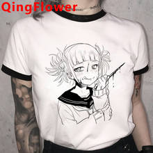 O meu Herói Academia Himiko Toga Anime Engraçado Camiseta Mulheres T-shirt Boku Nenhum Herói Academia 90s Tshirt Gráfico Moda Top T Feminino 2024 - compre barato