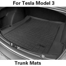 For Tesla Model 3 Trunk Mats Customized Car Rear Trunk Storage Mat for Model 3 Cargo Tray Trunk Waterproof Protective Pads Mat 2024 - buy cheap