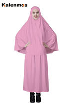 Muslim Prayer Garment khimar Sets Women Niqab Islamic Clothing Dubai Turkey Namaz Burka Musulman ensembles Jurken 2 Piece Set 2024 - buy cheap