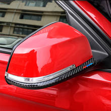 Tiras adhesivas de fibra de carbono para retrovisores de coche, pegatinas de estilo para cubierta de espejos retrovisores, para BMW Serie 1, 3, 4, 5, 7, G30, F30, F10, F15, F34, X1, X3, X4, X5, X6 2024 - compra barato