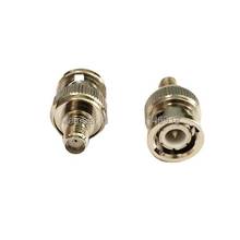 1PC  BNC  Male Plug  to  SMA  Female Jack  RF Coax Adapter Connector  Straight   Nickelplated  NEW Wholesale 2024 - buy cheap