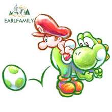 EARLFAMILY 13cm x 10.1cm for Yoshi Island Baby Mario Personality Creative Car Stickers Fashion Occlusion Scratch Graffiti Decal 2024 - buy cheap