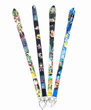 Llaveros de dibujos animados de Luffy para teléfono móvil, cordón de alta calidad, soporte para tarjeta de identificación, 1 pieza, gran oferta 2024 - compra barato
