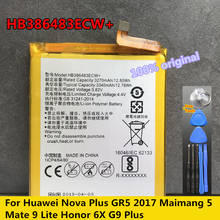 Original New For Huawei Nova Plus MLA-L01 MLA-L02 MLA-L03 GR5 2017 Mate 9 Lite Honor 6X G9 Plus 3340mAh HB386483ECW+ Battery 2024 - buy cheap