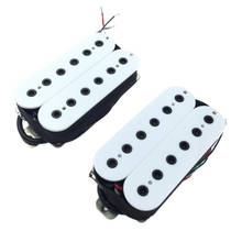 Pastilla de guitarra de alta salida, pastillas Humbucker de doble bobina, conjunto de cuello y Puente Blanco 2024 - compra barato