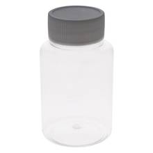 100ml plástico transparente reagente grande/pequena boca garrafa laboratório selado amostra recipiente de armazenamento branco capa 5/10/20 pces 2024 - compre barato