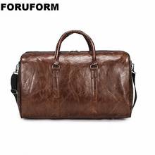 Bolso de viaje de cuero PU para hombre, bolsa grande de viaje corto, grande, para Fitness, equipaje, de hombro y fin de semana, ZH-229 2024 - compra barato