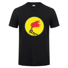 Camiseta de manga corta para hombre, Camisa de algodón con estampado de la bandera del pueblo de Zaire, para verano 2024 - compra barato