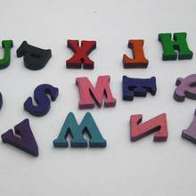 100 Assorted Flat Back Flatback Wood Alphabet Letter ~Wooden Scrapbooking Embellishment 2024 - buy cheap