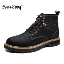 Zapatos informales de Botines de Cuero para Hombre, botine para primavera y otoño, novedad de 2021 2024 - compra barato