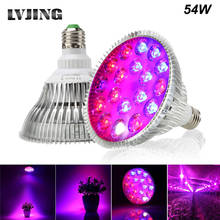 Full Spectrum E27 54W LED Plant Grow Light Bulb Fitolampy For Indoor Greenhouse Plants Flower Hydroponics Grow Tent Box 1-8pcs 2024 - buy cheap