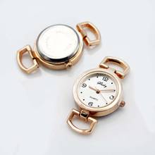 Shsby самодельные персональные часы из розового золота с римскими цифрами, круглые часы с настольным сердечником, аксессуары для часов, оптовая продажа 2024 - купить недорого