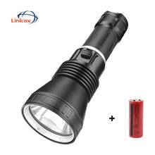 Linterna táctica LED superpotente P50, lámpara de mano ultrabrillante e impermeable, alimentada por batería 26650, para acampada 2024 - compra barato