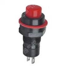 No lock switch DS-213 Point switch power supply switch button mounting hole 10MM red 2024 - buy cheap