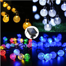 LED Fairy Solar String Light Gypsophila Crystal Bulbs Bubble Ball Lamp Garland Decoration Waterproof Outdoor Garden Christmas 2024 - buy cheap