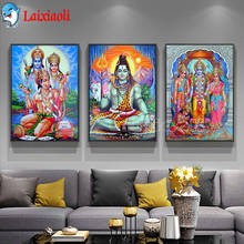 Diamond Painting Indian Religion Shri Lakshmi Devi Saraswati Ganesh Full Square Round Mosaic Embroidery Diamant Painting 3 pcs 2024 - buy cheap