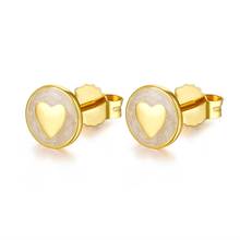 Sweet Statements Stud Earrings Shine & Silver Enamel Elegant Jewelry Making 925 Original Silver Fashion Earring Studs 2024 - buy cheap