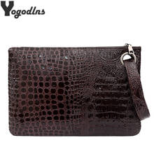 Pochette Femme Fashion Clutch Bag Female Small Purse Crocodile Grain Women's Clutch Bag PU Leather Women Envelope Bag 2024 - buy cheap