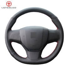 LQTENLEO Black Artificial Leather DIY Car Steering Wheel Cover For Citroen C3 C3-XR C4 2015-2019 Peugeot 408 2014-2019 Travel 2024 - buy cheap