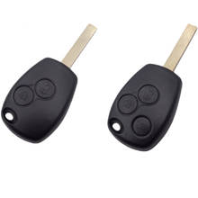 DAKATU-carcasa de repuesto para llave de coche carcasa para mando a distancia con botón de 2/3, carcasa en blanco para Renault Clio 3, Twingo Kangoo 2, Dacia Modus 2024 - compra barato