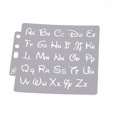 Molde de letras do alfabeto, carimbo para scrapbooking 2024 - compre barato