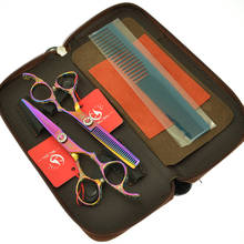 Meisha 6.0" Plum Handle Hairdressing Thinning Scissors Barber Cutting Shears 440C Hair Fringe Cut Tijeras Salon Dedicated A0114A 2024 - buy cheap