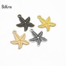 BoYuTe Wholesale (55 Pieces/Lot) Metal Alloy 23*19MM with 2MM Hole Starfish Charms for Jewelry Making Diy Accessories Parts 2024 - buy cheap