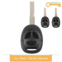 KEYECU Remote Control Car Key Shell Case Cover for Saab 9-3 9-5 93 95, Fob 3 Buttons ( Without Button Rubber Pad ) - Uncut Blade 2024 - buy cheap