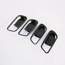 Carbon Fiber Color Interior Door Handle Bowl Moulding Trim Holder Protector Car Styling For Toyota Prius 2019 2020 Accessories 2024 - buy cheap