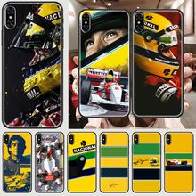 Racing Ayrton Senna Phone Case Cover Hull For iphone 5 5s se 2 6 6s 7 8 12 mini plus X XS XR 11 PRO MAX black painting 2024 - buy cheap