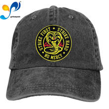 Print 3D Cobra Kai Logo Outdoor Leisure Baseball Caps Adjustable Hip Hop hat 2024 - buy cheap