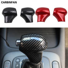 Carbon fiber Car gearshift head cover sticker Handlebar cover interior car stylings for Kia K3 2012- 2018  Car-styling    C1576 2024 - buy cheap