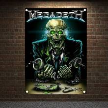 Nostalgic ROCK Band Banners Flag Scary Bloody Tapestry Macabre Art Poster Fan Living Room Wall Art Crafts Sticker Bar Design A6 2024 - buy cheap