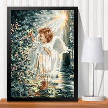 HUACAN Painting By Numbers Angel Girl DIY Coloring HandPainted Kits Drawing Canvas Pictures Figure Home Decor 2024 - buy cheap